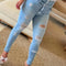 Women’s High-Waist Ripped Skinny Jeans